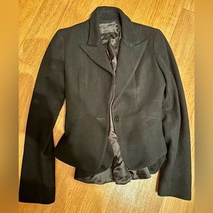 Vintage Gianfranco Rossi Women's Black Cashmere & Wool Jacket [size 4]